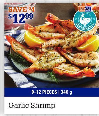 M & M Food Market Garlic shrimp offer