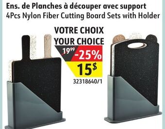 Sushi Shop 4pcs nylon fiber cutting board sets with holder offer