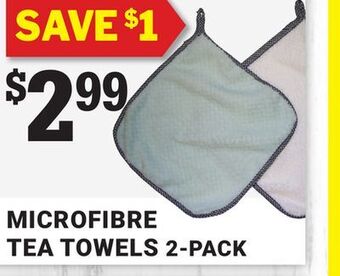 M & M Food Market Microfibre tea towels 2-pack offer