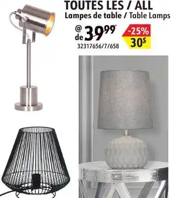 Sushi Shop All table lamps offer