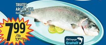 Marché Adonis Rainbow trouts offer