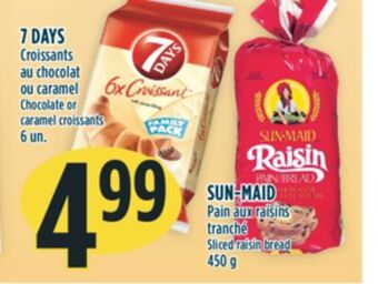 Marché Adonis 7 days chocolate or caramel croissants offer