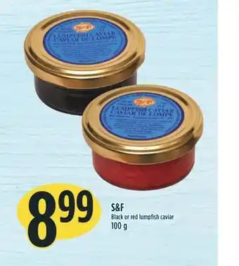 Marché Adonis S&f black or red lumpfish caviar offer