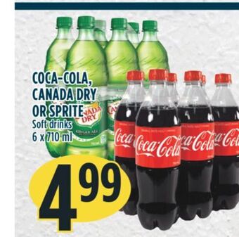 Marché Adonis Coca-cola, canada dry or sprite soft drinks offer