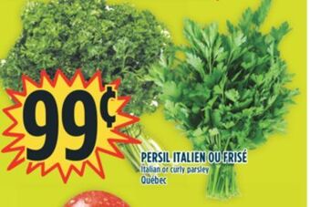 Marché Adonis Italian or curly parsley offer