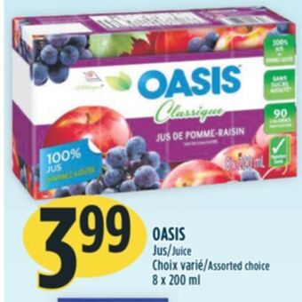 Marché Adonis Oasis juice offer