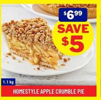 M & M Food Market Homestyle apple crumble pie offer