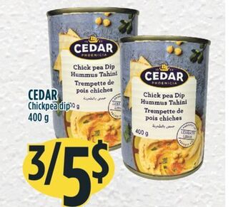 Marché Adonis Cedar chickpea dip offer