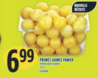 Marché Adonis Yellow plums basket offer