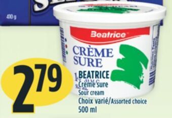 Marché Adonis Beatrice sour cream offer