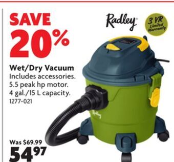 Home Hardware Wet/dry vacuum offer