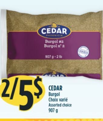 Marché Adonis Cedar burgol offer