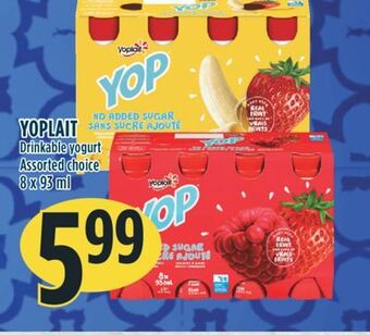 Marché Adonis Yoplait drinkable yogurt offer