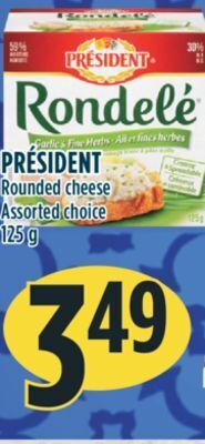 Marché Adonis Président rounded cheese offer