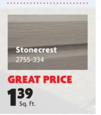 Home Hardware Prova™ stonecrest vinyl siding offer