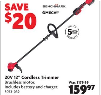 Home Hardware 20v 12 cordless trimmer offer