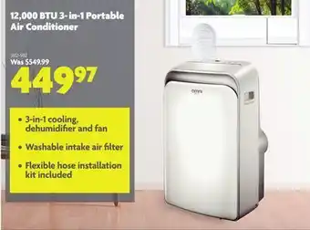 Home Hardware 12,000 btu 3- in-1 portable air conditioner offer