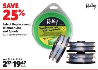 Home Hardware Select replacement trimmer line and spools offer