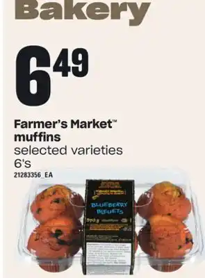 Zehrs Markets Farmer's market™ muffins, 6's offer
