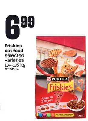 Zehrs Markets Friskies cat food, 1.4-1.5 kg offer