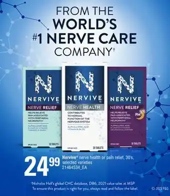 Zehrs Markets Nervive® nerve health or pain relief, 30's offer