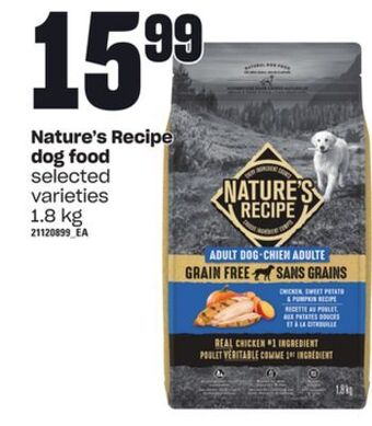 Zehrs Markets Nature's recipe dog food, 1.8 kg offer
