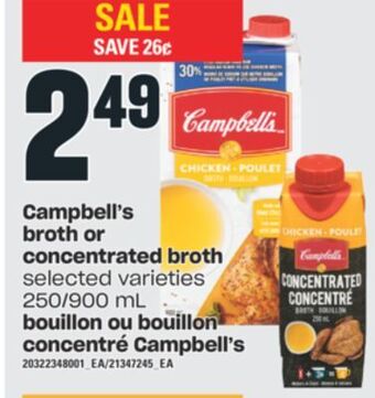 Valu-mart Bouillon ou bouillon concentré campbell's, 250/900 ml offer