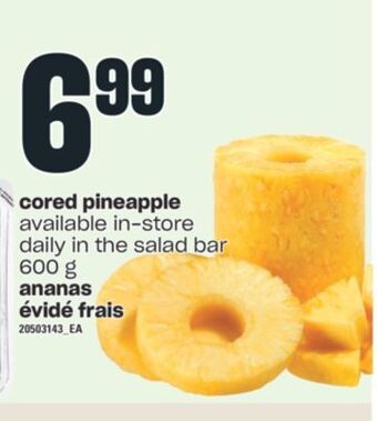 Valu-mart Ananas évidé frais, 600 g offer