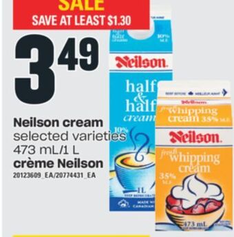 Valu-mart Crème neilson, 473 ml/1 l offer