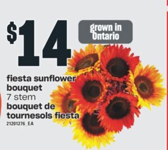 Valu-mart Bouquet de tournesols fiesta offer