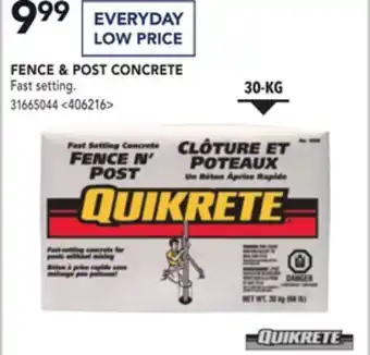 RONA Fence & post concrete offer