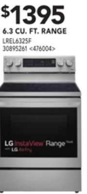 RONA 6.3 cu. ft. range offer