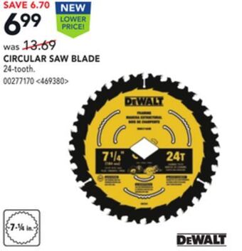 RONA Circular saw blade offer