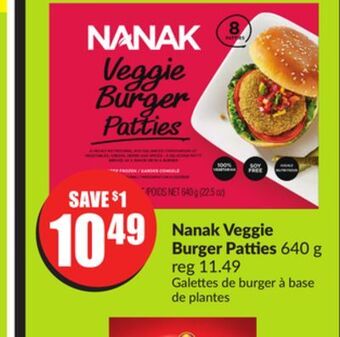 Chalo FreshCo Nanak veggie burger patties 640 g offer
