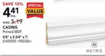 RONA Metrie casing 5/8 x 2-3/4 x 7' offer
