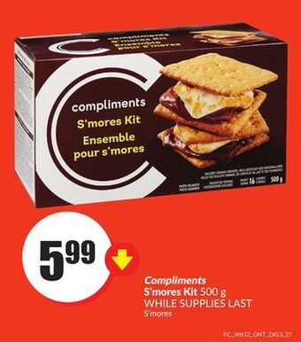 Chalo FreshCo Compliments s'mores kit 500 g offer