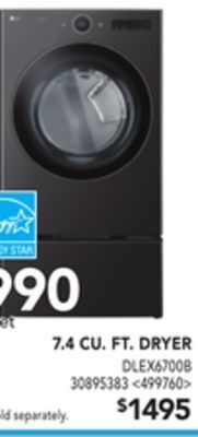 RONA Lg 7.4 cu. ft. dryer offer
