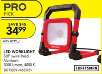 RONA Craftsman led worklight offer