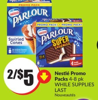 Chalo FreshCo Nestlé promo packs 4-8 pk offer