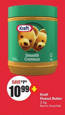 Chalo FreshCo Kraft peanut butter 2 kg offer