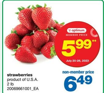 Wholesale Club Strawberries, 2 lb offer