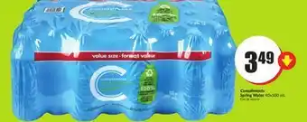 Chalo FreshCo Compliments spring water 40×500 ml offer