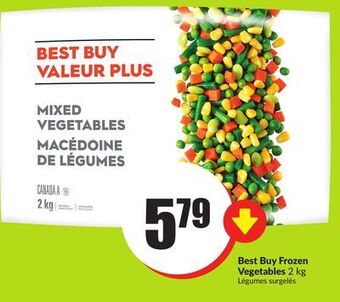 Chalo FreshCo Best buy frozen vegetables 2 kg offer