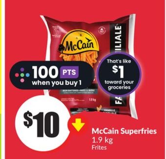 FreshCo Mccain superfries 1.9 kg offer