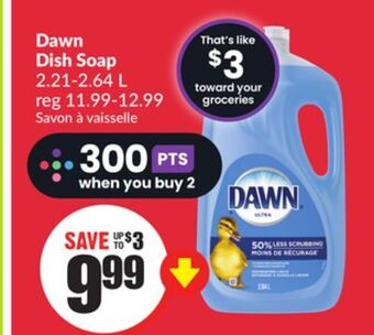 FreshCo Dawn dish soap 2.21-2.64 l offer