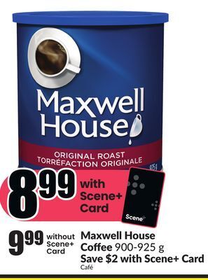 Chalo FreshCo Maxwell house coffee 900-925 g offer