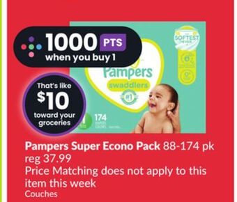 FreshCo Pampers super econo pack 88-174 pk offer