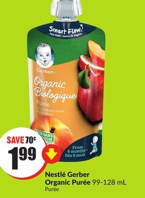 Chalo FreshCo Nestlé gerber organic purée 99-128 ml offer