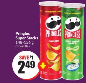 Chalo FreshCo Pringles super stacks 148-156 g offer