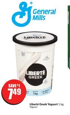 FreshCo Liberte greek yogurt 1 kg offer
